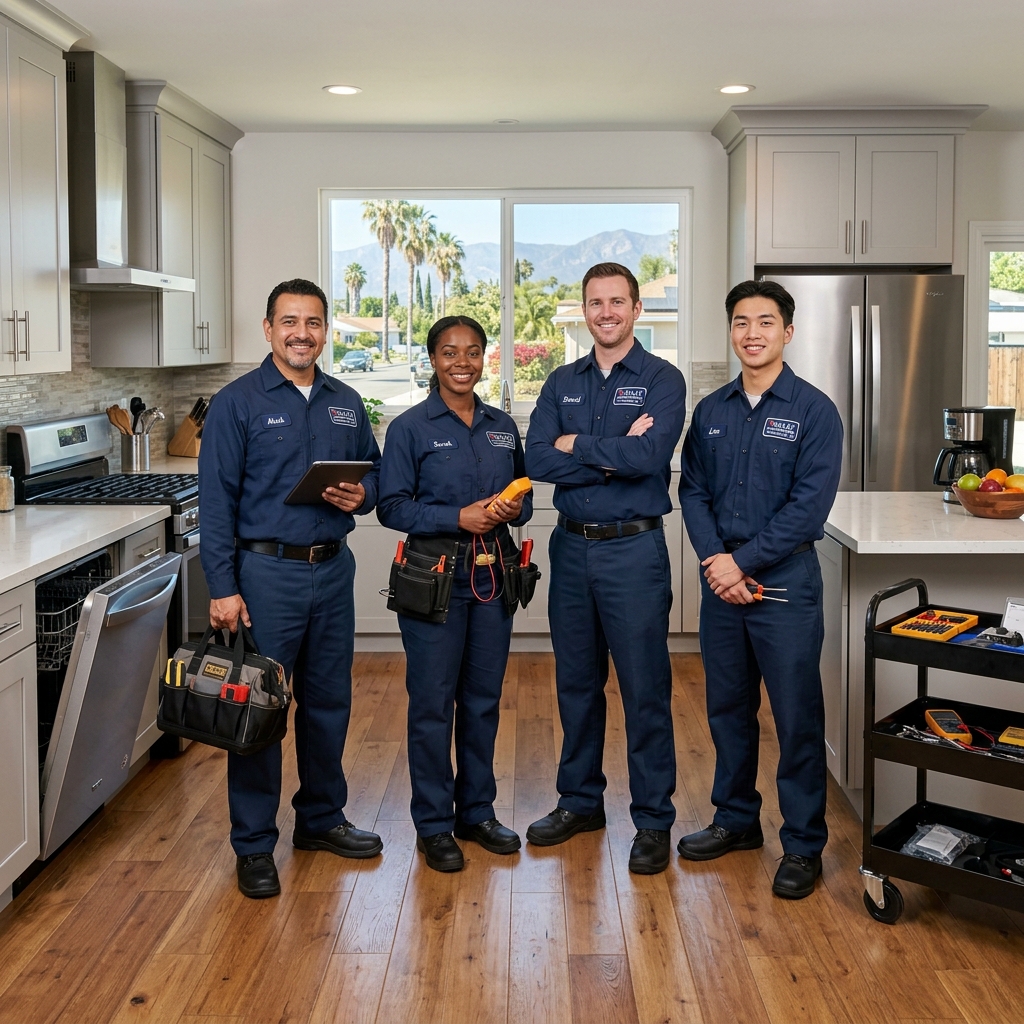 Professional appliance repair technician team serving Panorama City, California and the San Fernando Valley